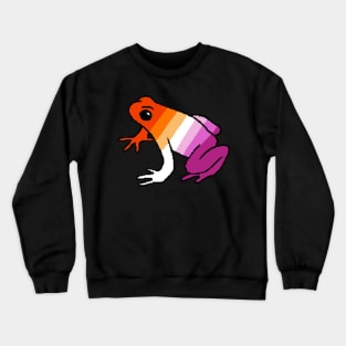 Pixel Lesbian Frog Crewneck Sweatshirt